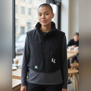 New Balance x Klutch Athletics Black Cropped Performance Vest XS NWT Zip Pockets